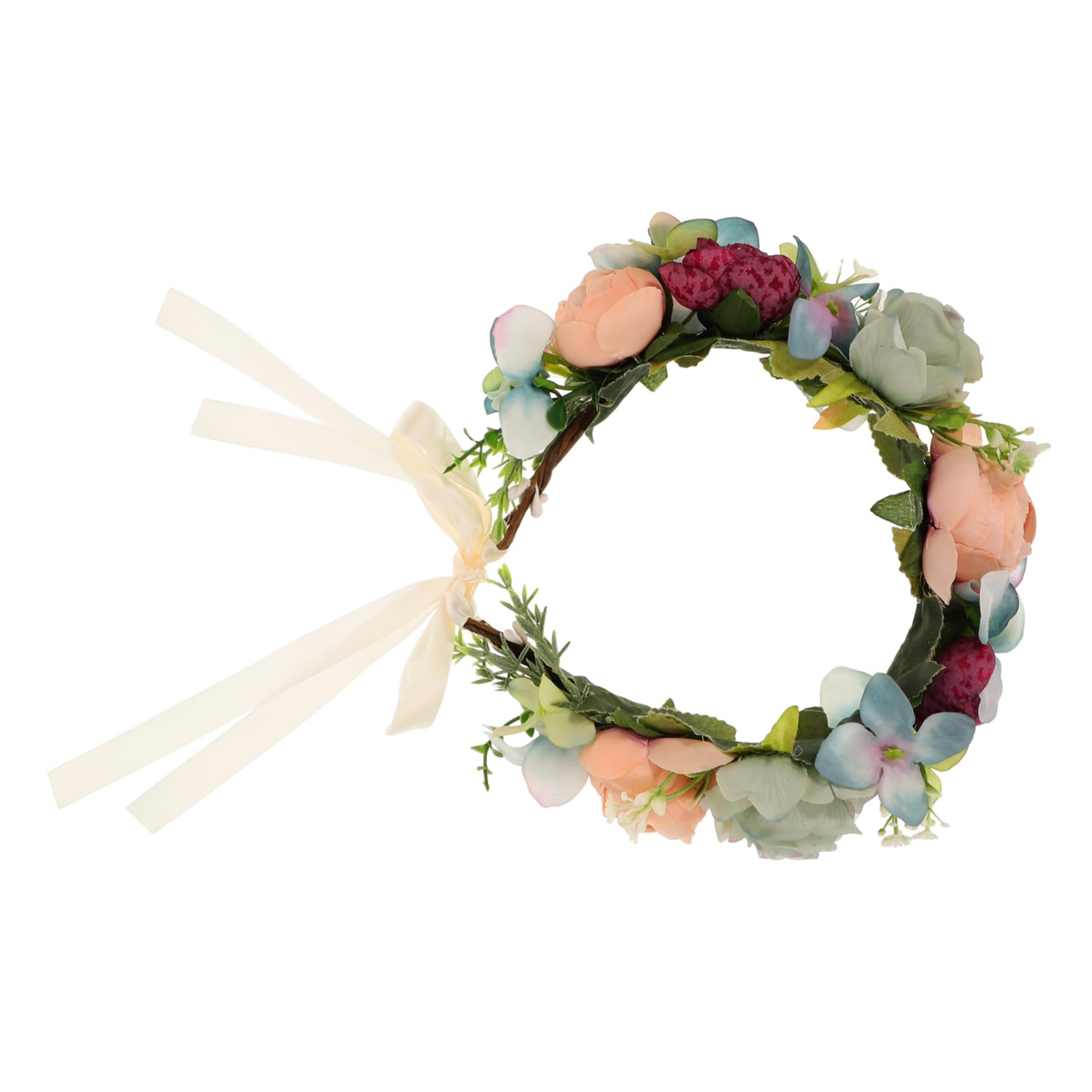 MAGICLULU 3 Stk Party-haarbänder Blumenkopfschmuck Für Die Braut Blaue Tiara Kopfschmuck Hochzeit Haarband Mit Blumenkrone Brautkopfschmuck Für Die Hochzeit Reisen Bilden Rose
