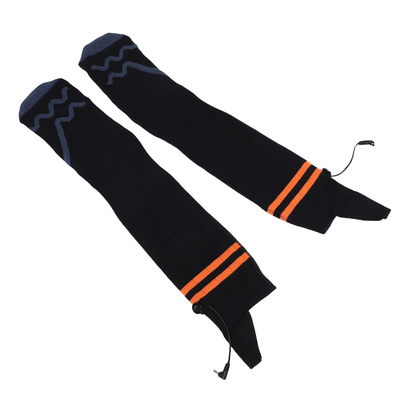 Chaussettes Chauffantes électriques Rechargeables Chaleur Rapide pour Le Travail en Plein Air en Hiver Ski Camping avec 4 Réglages de Température pour Hommes et Femmes 2 Paires Noir