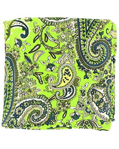 M & F Western Men's Paisley Silk Wild Rag Lime One Size