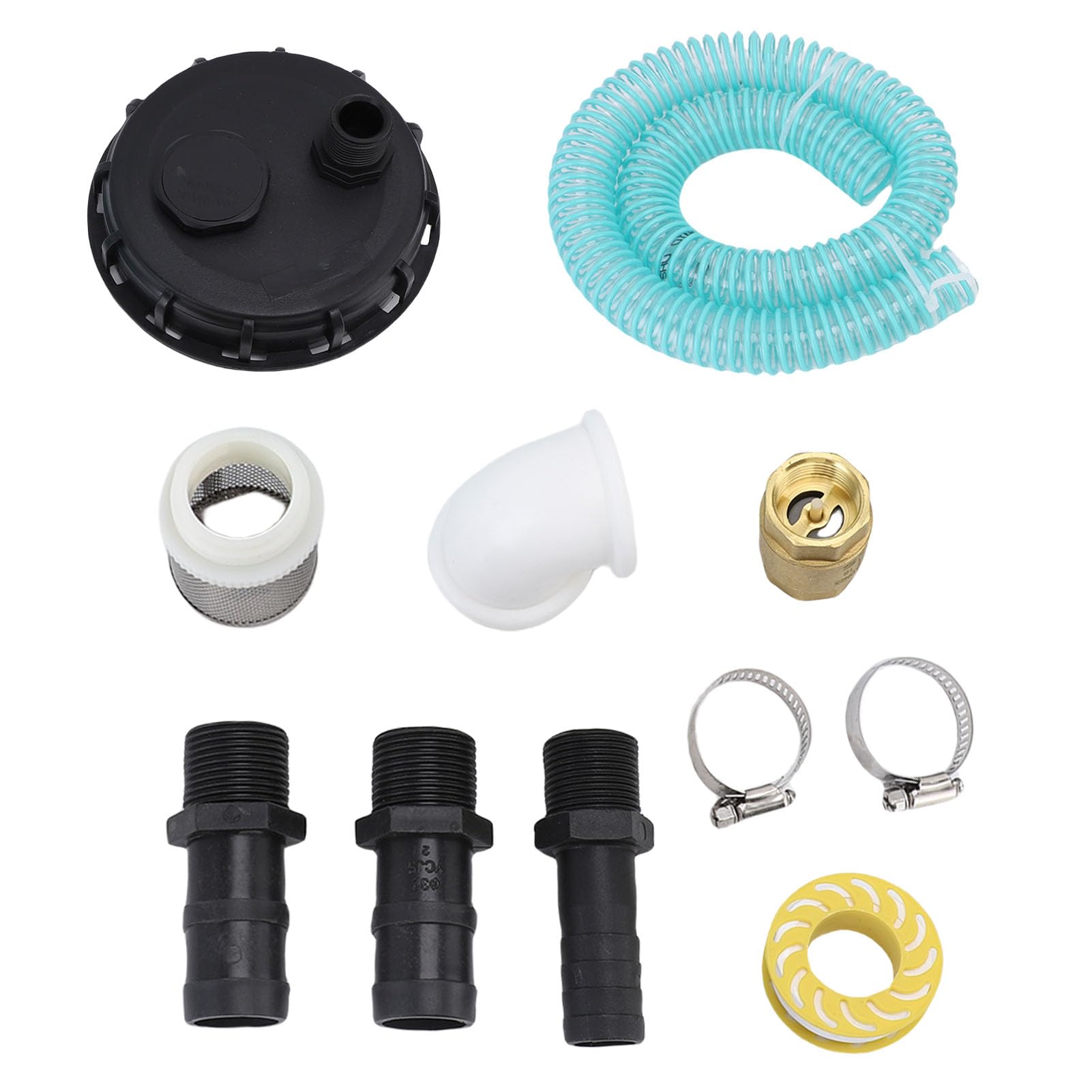 Yctze Pokrywa IBC z Wężem 25 Mm DN150 — Premium PP Pokrywa Pokrywy Kontenera IBC ze Złączem Ssącym Wydajne Podłączenie Pompy Wodnej, Przechowywanie Cieczy, Nawadnianie Gospodarstw i Zastosowania
