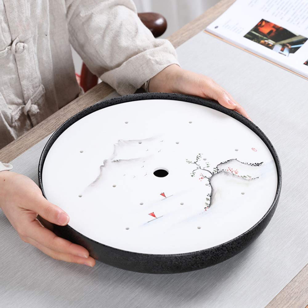 Ręcznie malowany zestaw do herbaty, czajniczek w japońskim stylu z ceramiczną tacą Kung Fu, elegancki design dla autentycznej herbaty