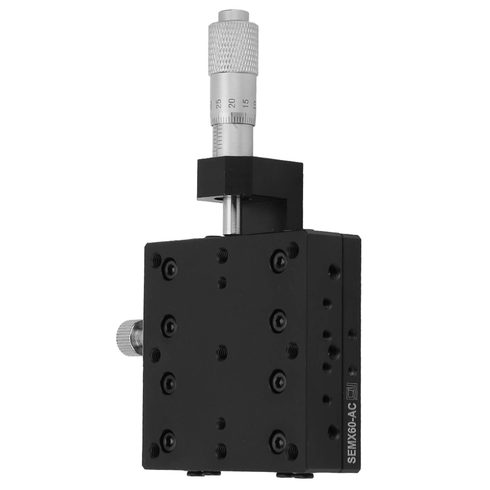 SEMX60-AC X Linear Stage, 60x60mm X Micrometer Manual Linear Translation Stage Displacement X Axis Linear Stage Sliding Table