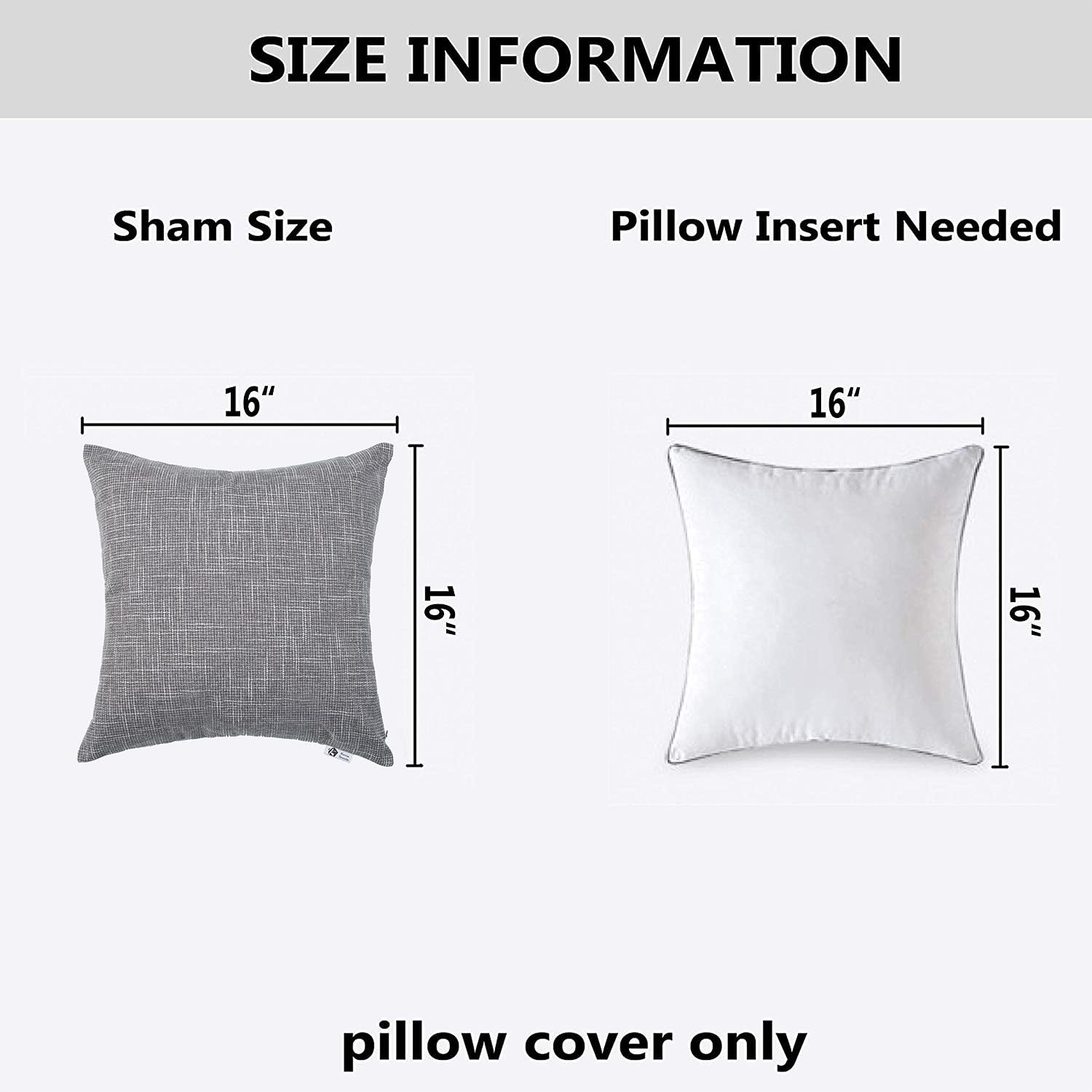 Amazon.com: Kevin Textile 2 Packs Decorative Square Pillows Cover