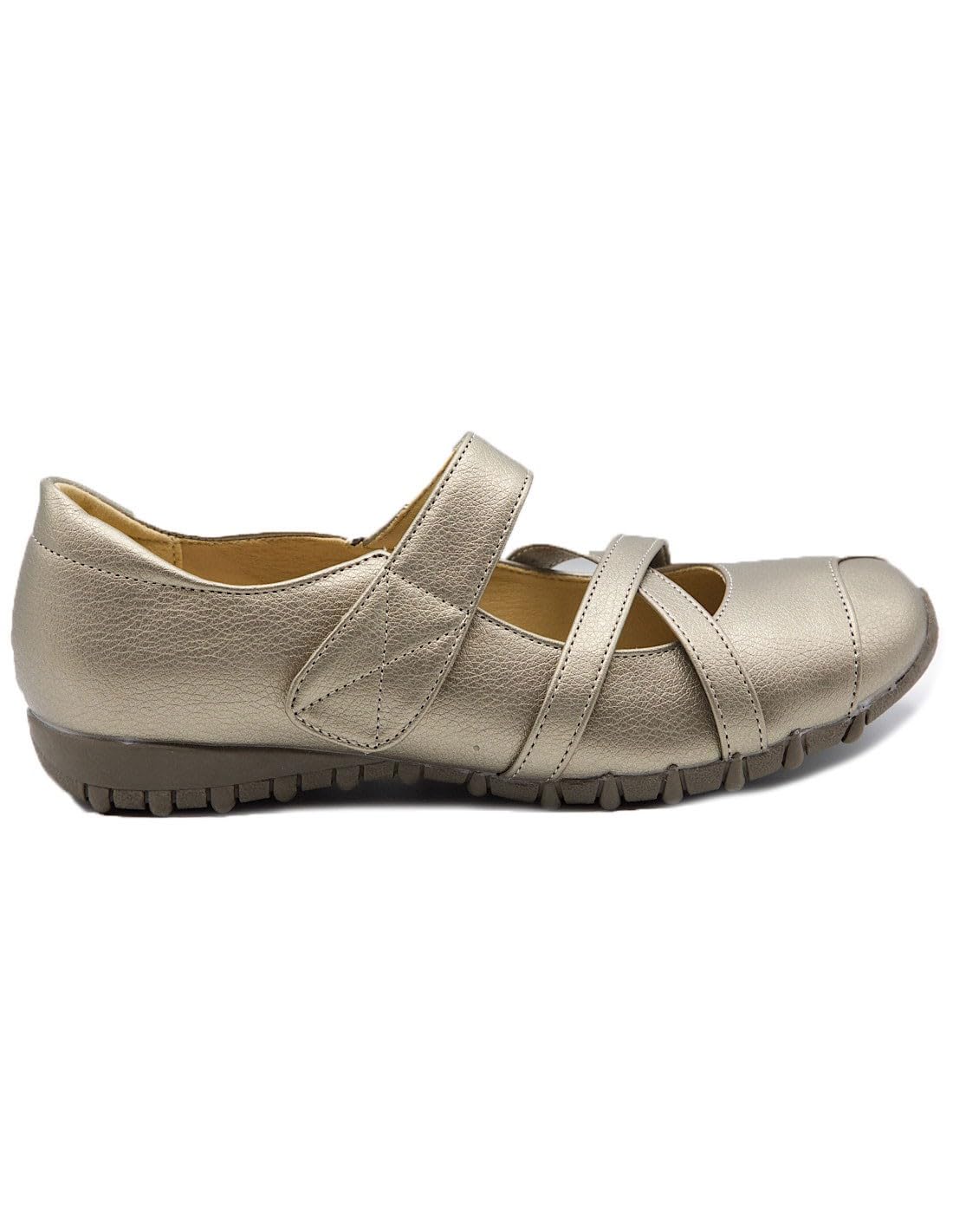 Zapatos para mujer, talla grande, talla 41-44, estilo bailarinas, cómodas, ortopédicas, suela de piel