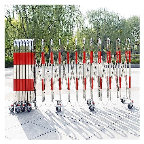 Barrière mobile extensible haut de gamme en métal lourd pour balisage de sécurité