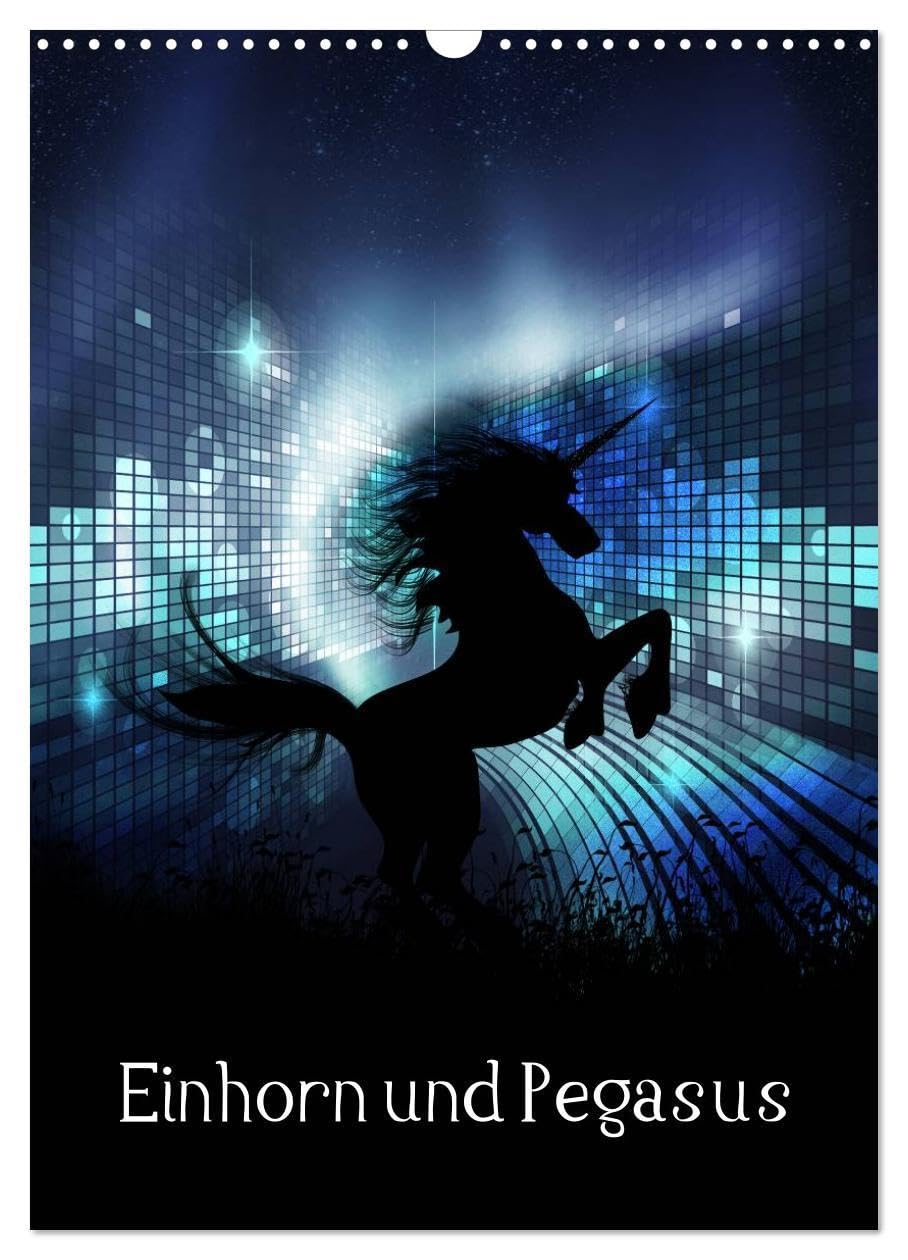 Einhorn und Pegasus (Wandkalender 2025 DIN A3 hoch), CALVENDO 