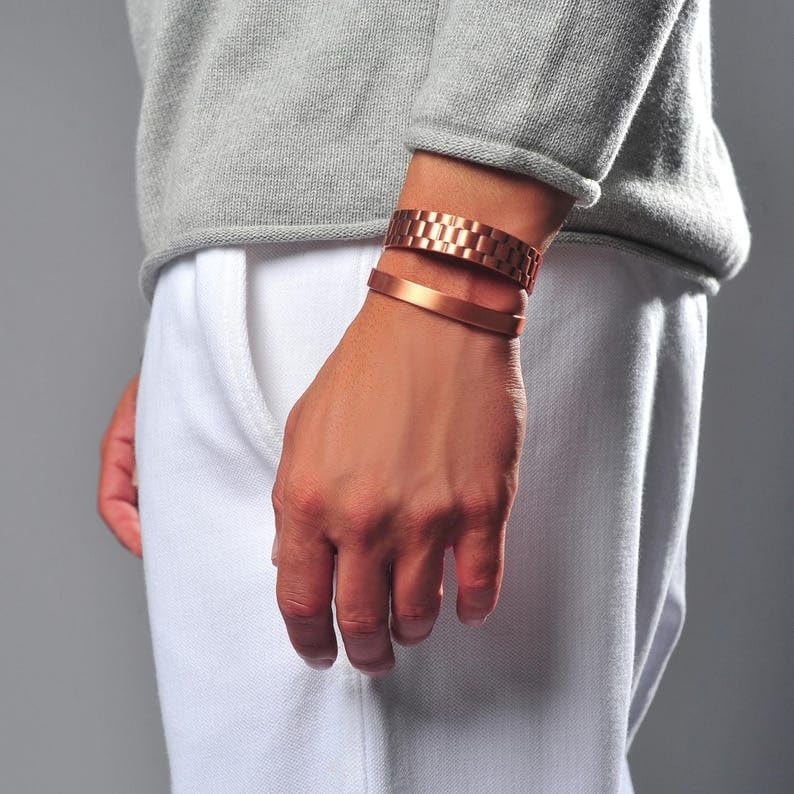 DA UOMO MAGNETICO BRACCIALE/BRACCIALETTO RAME PLACCATO NERO ARTRITE DA UOMO MAGNETICO BRACCIALE/BRACCIALETTO RAME PLACCATO NERO ARTRITE