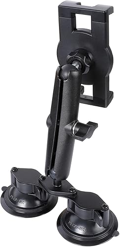 Soporte de coche con doble ventosa súper fuerte para iPad, soporte de montaje de tableta para parabrisas para camionesbarcosautomóvil, compatible