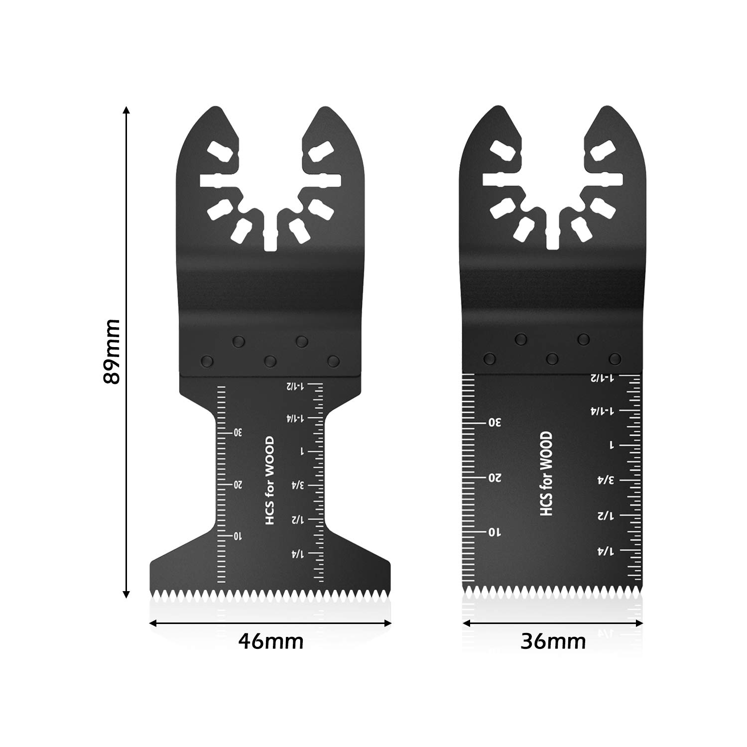 Kit di lame per sega, accessori oscillanti, Quick Release Multi Tool, lame Multitool, utensili elettrici lame per sega Fein Multimaster, Dremel, Bosch, Makita (50 pezzi)