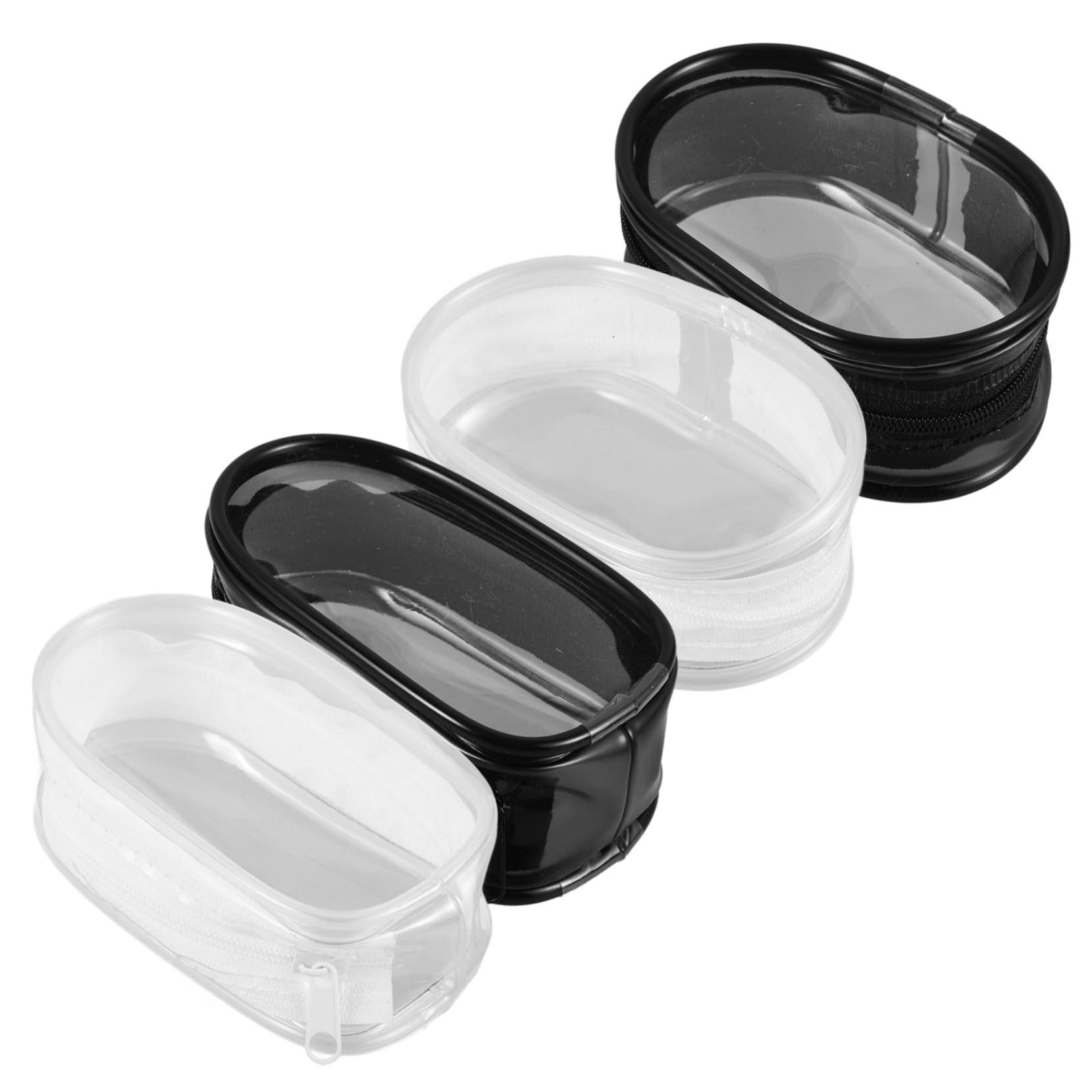 GARVALON 4pcs Small Storage Bag Figurine Carriers Organiser Case Miniature Carrying Doll Display Case Carrier Clear Mini Pouch Transparent Display Key Bag Mini Portable Organizer PVC