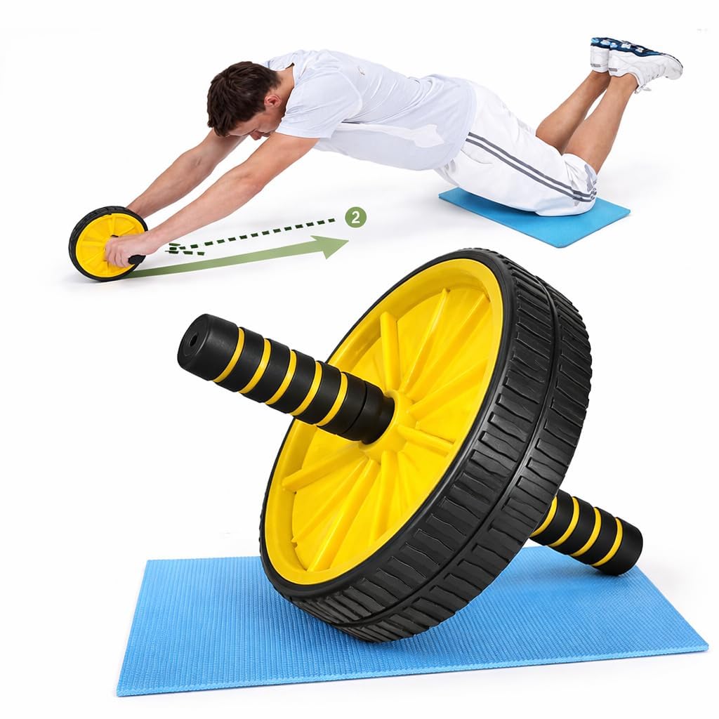 Ab Wheel Roller for Core Workout, Premium Exercise Equipment for Home Gym, Abs Training-picture-11