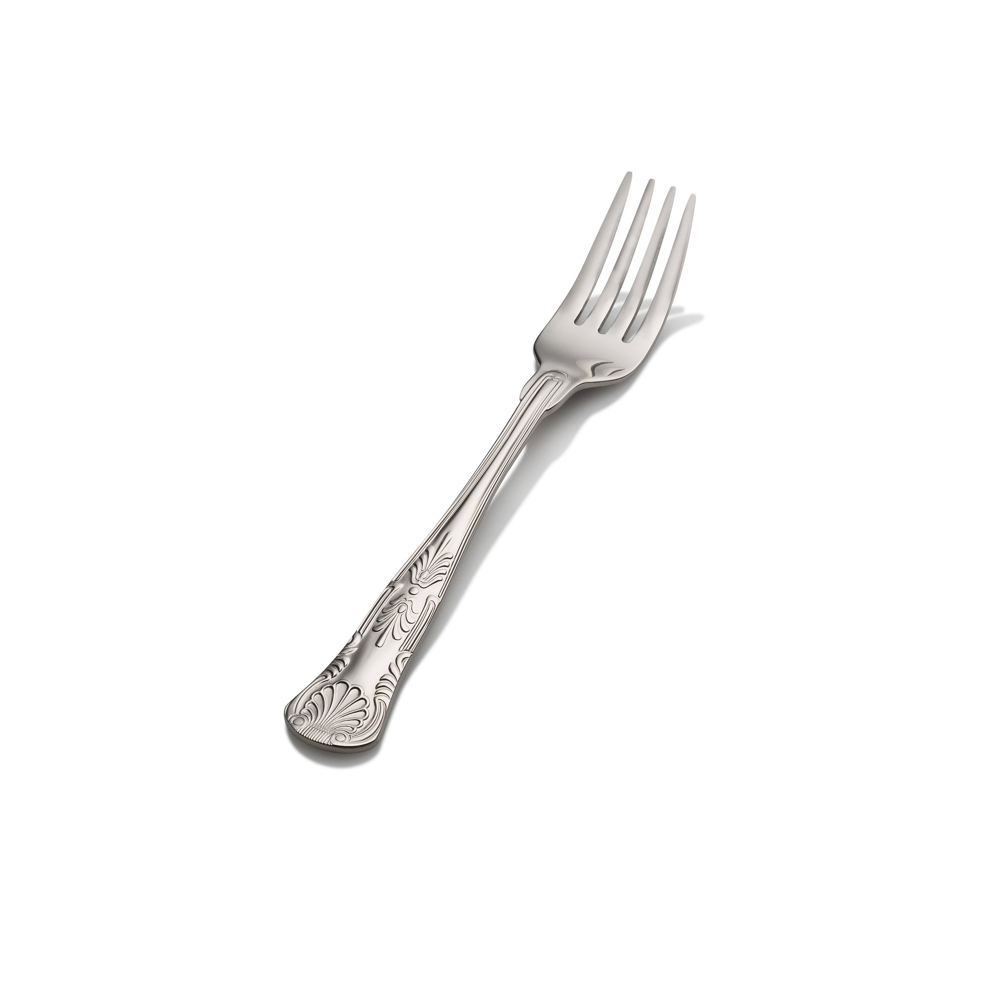 Bon Chef S2707 Stainless Steel 18/8 Kings Salad/Dessert Fork, 7-1/16