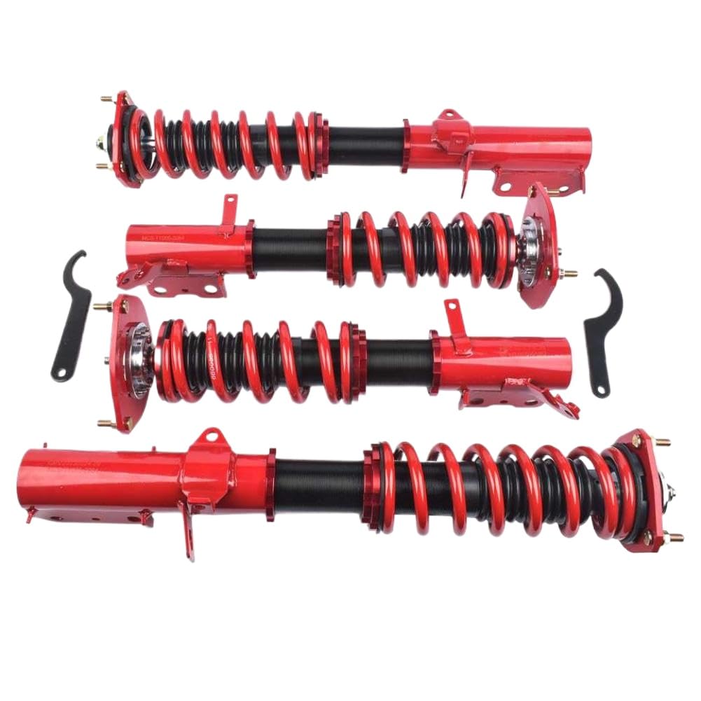 Kit molla coilover e ammortizzatore da 4 pezzi compatibile con AE92 AE111 1988-1999 anteriore e posteriore