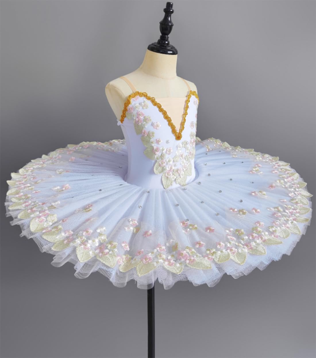 Tutù da balletto professionale per bambine, per competizioni di lago di cigno, costume da danza, abbigliamento da allenamento per l'uso quotidiano