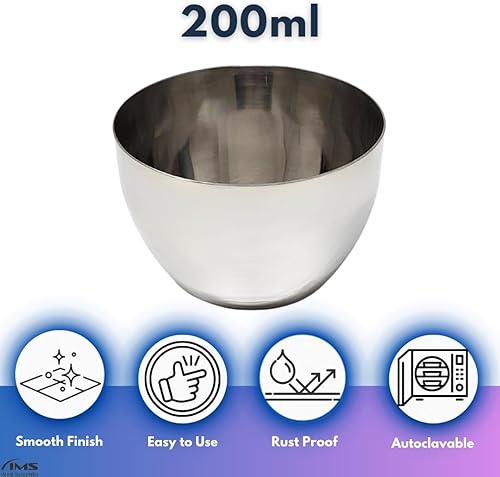 Miniatura 9 de Vasos de acero inoxidable con forma alta para ciencia, equipo de laboratorio de química de grado industrial con alta tolerancia al calor,