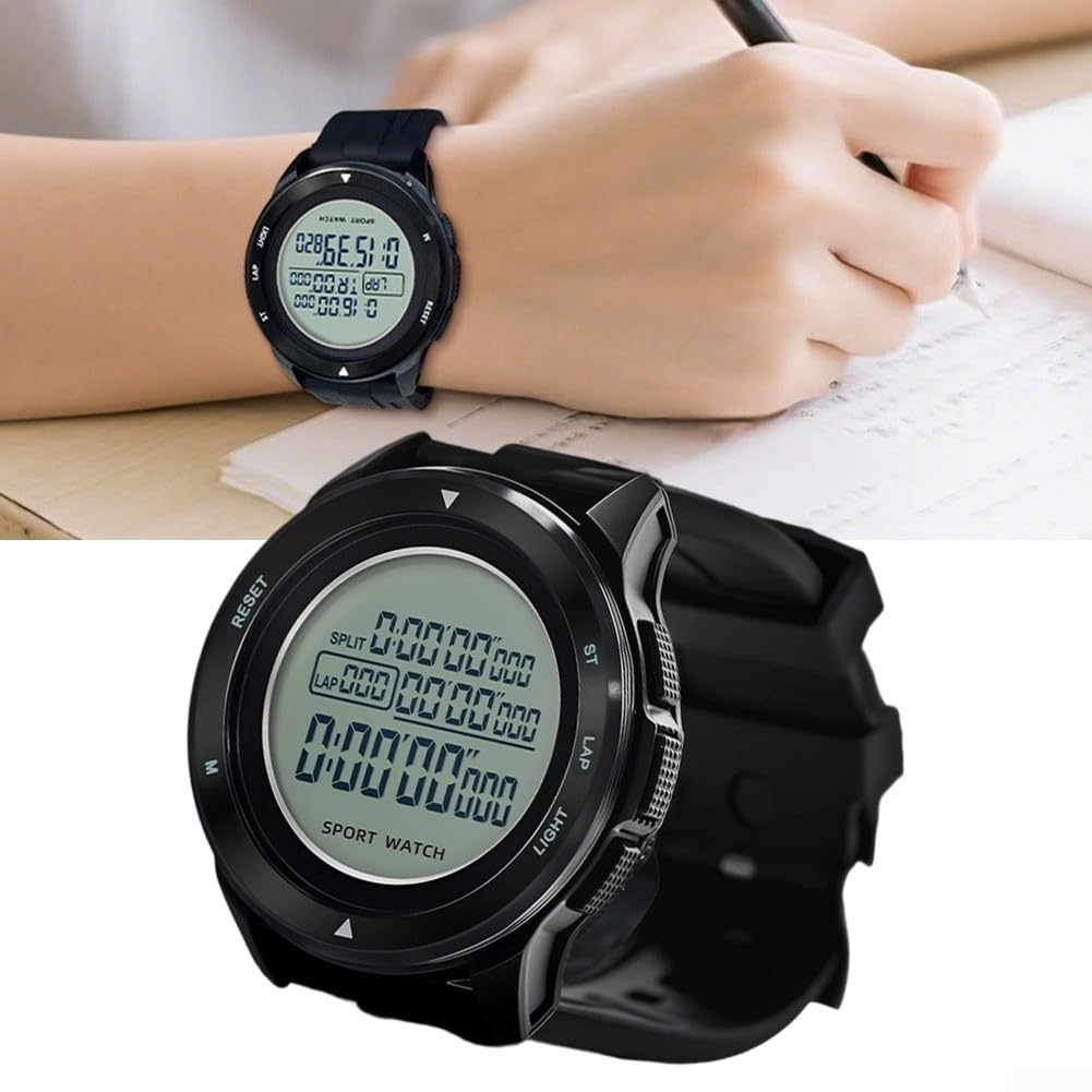 Orologio digitale da arbitro di calcio, timer multifunzione per allenatori, cronometro, orologio sportivo con retroilluminazione, cronometro di memoria