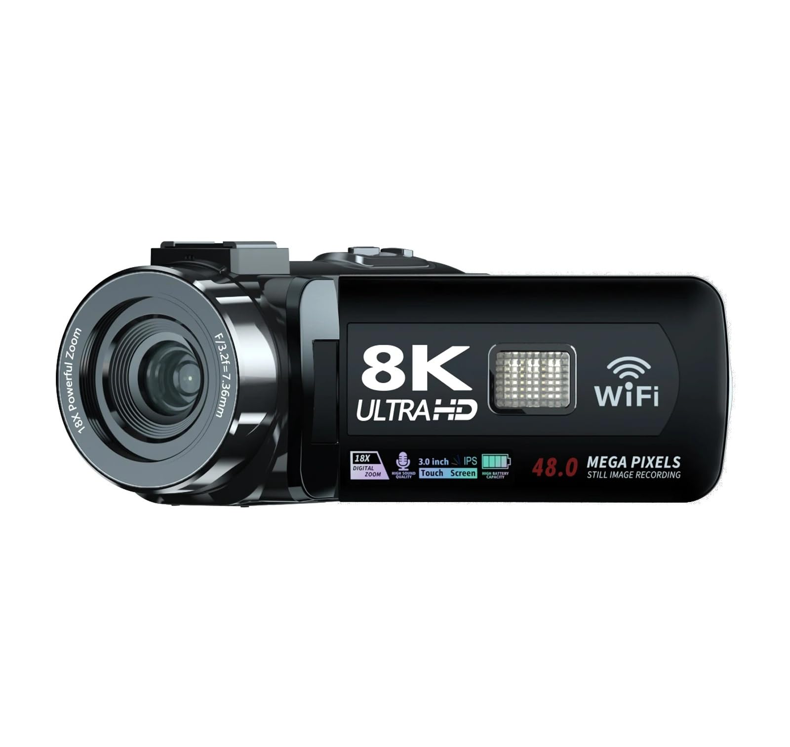 8K ビデオカメラ⭐48MP YouTube ウェブカメラ ナイトビジョン Amazon