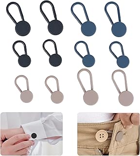 12pcs Button Extenders for Jeans, Dress Shirt Button Extender Waistband Jean Button Pants Extenders for Women Men Buttons for Jeans Button Extender for Pants Jeans Extender Waist Extender Button
