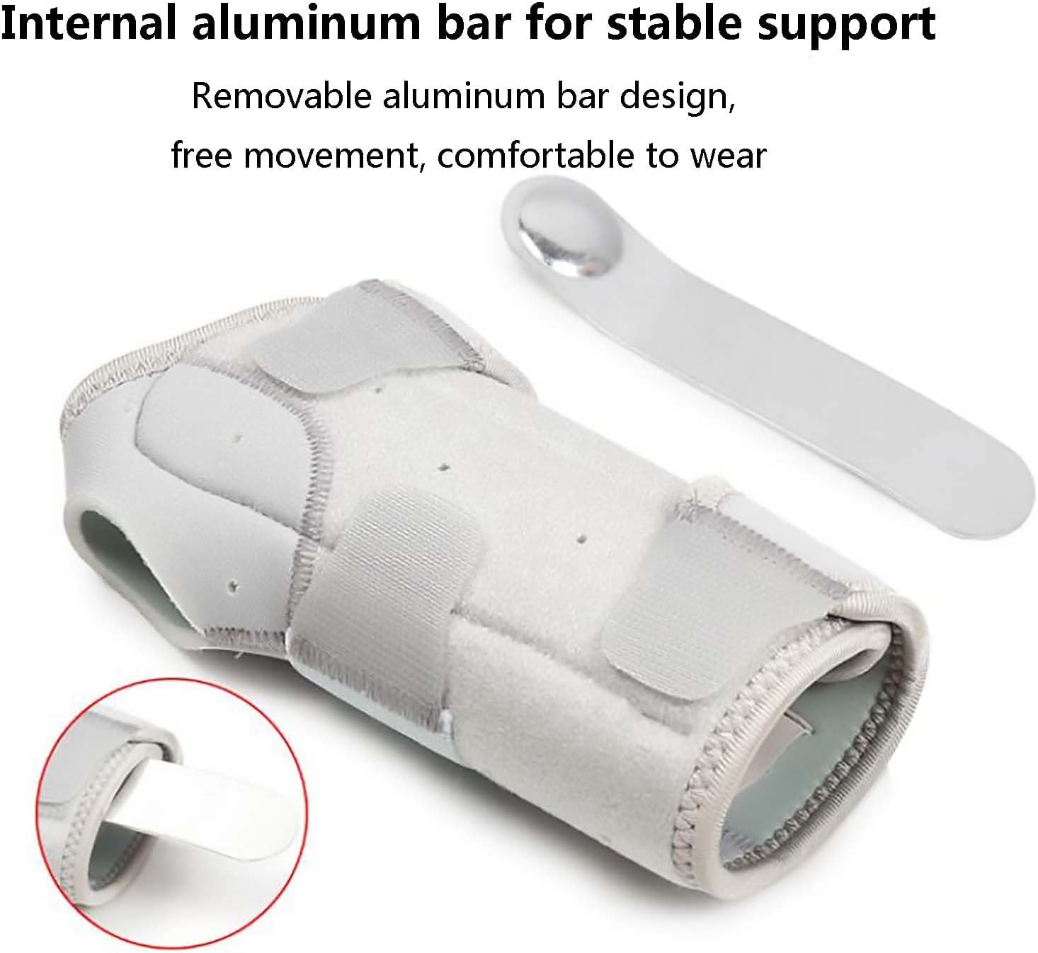 Muñequera con férulas de metal para aliviar el dolor del túnel carpiano, artritis, tendinitis y esguinces