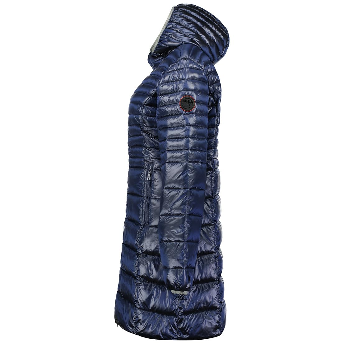 Canadian Peak Bodeak Lady - Chaqueta Mujer Cálida Esqui - Abrigo Para Mujeres Con Capucha Sintética - Parka Elegante A Prueba De Viento - Otono Invierno Primavera (Negro
