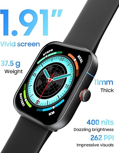 Miniatura 5 de TOOBUR Reloj inteligente para hombres y mujeres, Alexa integrado, responderhacer llamadas, reloj de fitness con pantalla HD de 1.91 pulgadas,