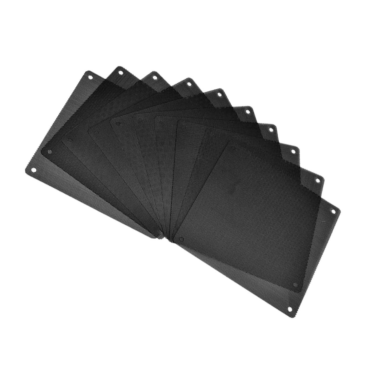 Hemoton 2pcs PVC Fan Dust Cover Thickness Black Protects Pc Fans Electronics Minimizes Noise Compatible Various Speakers Chassis