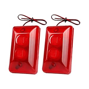 Alarma de cable de 120 dB con luz LED intermitente, 15 W, gran potencia, seguridad, fácil de usar para dispositivos de montaje de defensa en interiores y exteriores