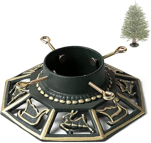 Ventray Soporte octágono para árbol real de hasta 8 pies, 13.39 x 13.39 x 3.94 pulgadas