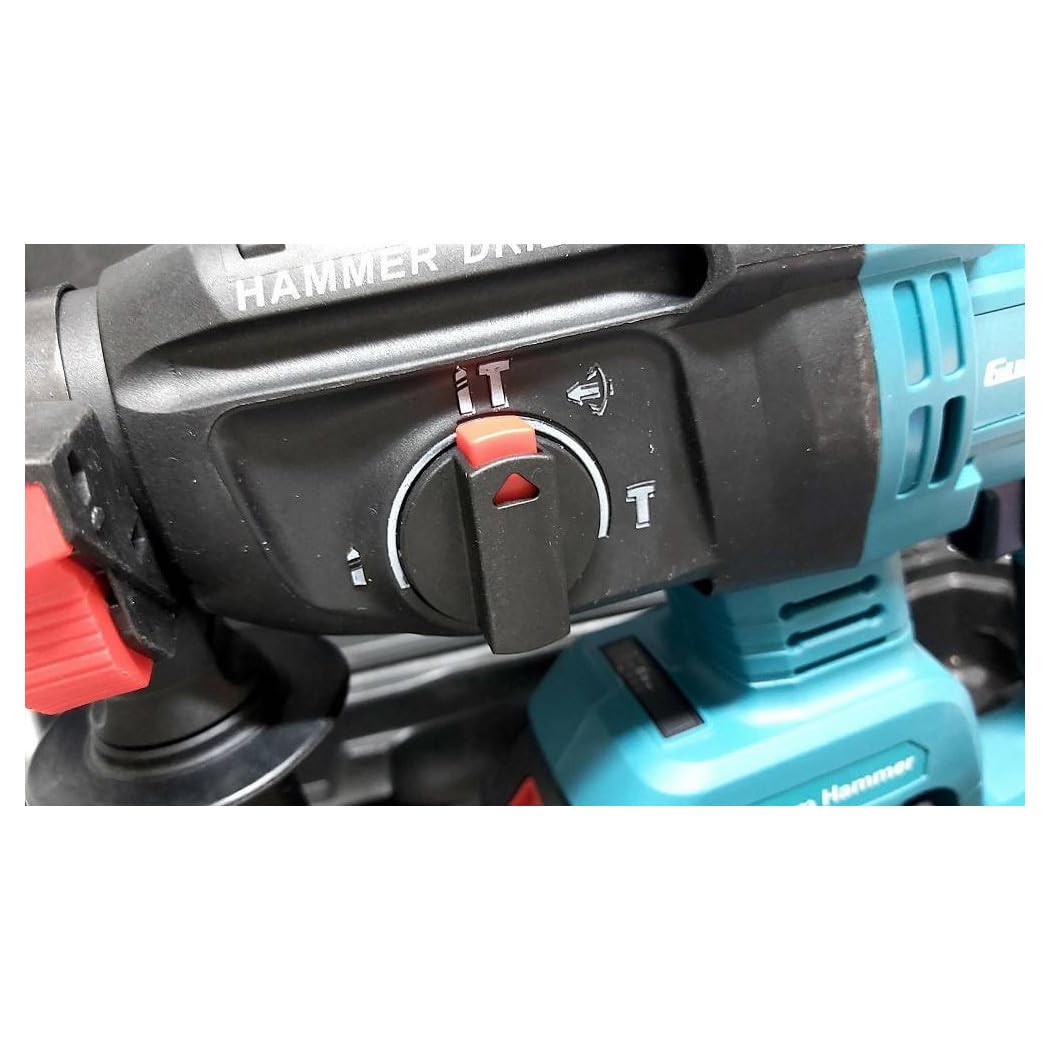 Trade Shop - Tassellatore A Batteria 2 Batterie Martello Demolitore Percussione Trapano SDS