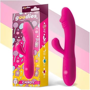 Goodies Candy Vibrador con Conejito Punto G USB Silicona ...