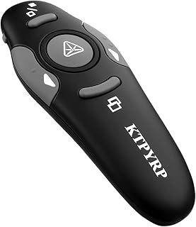 Presentation Clicker Pointer Wireless Presenter Remote Control, USB Presentation Remote PPT Clicker Slide Clicker Advancer for Mac/Win/Computer/Laptop