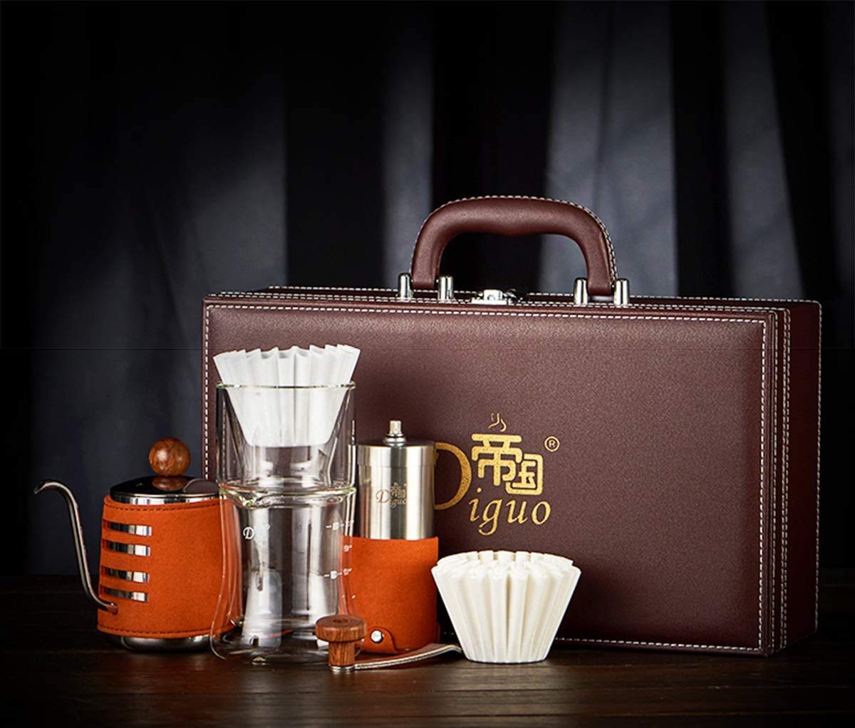 IE Diguo Coffee Maker Set,Pour Over Coffee Maker,Espresso Maker Coffee Pot, Gooseneck Kettle