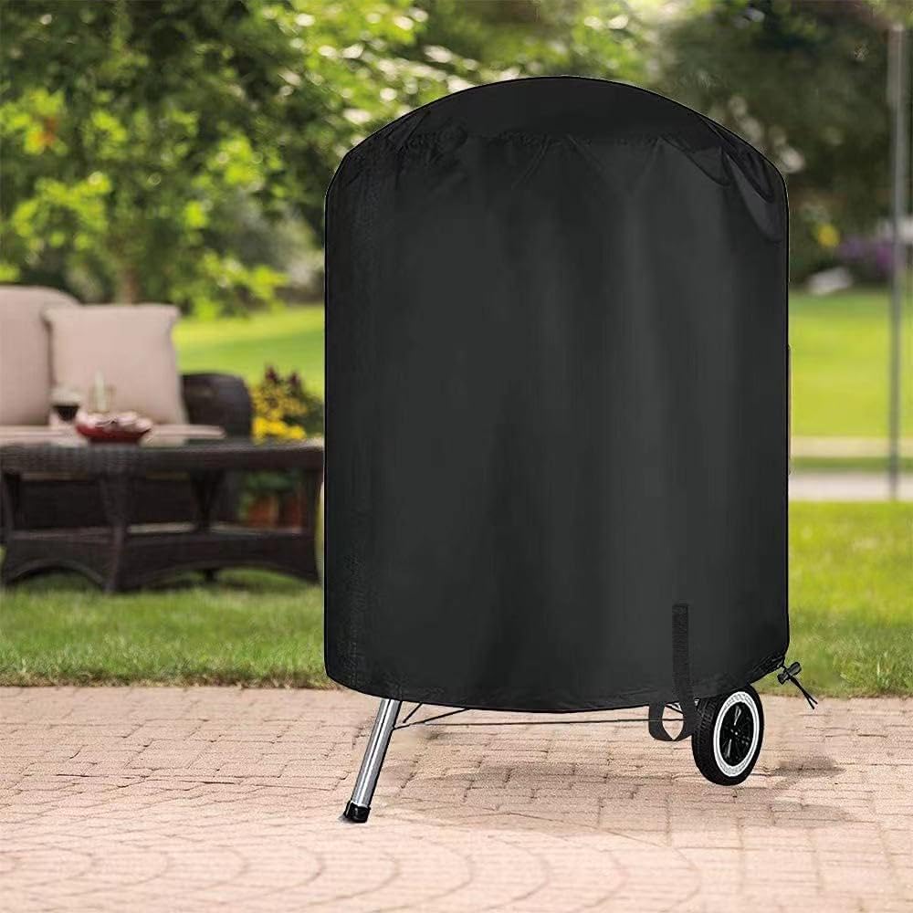 YeemoutyloKettle BBQ Cover for Weber 22 Inch Charcoal Kettle Grill, Waterproof Heavy Duty 420D Outdoor Round BBQ Cover, 70x75cm