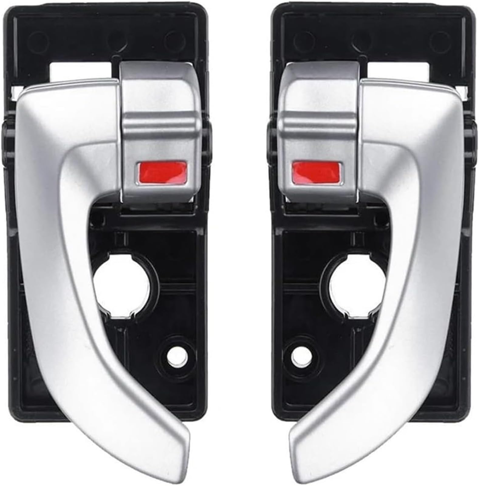 Twixral Silver X2 Car Interior Door Handle Interior Door Handle For Hyundai For Tucson 2005-2009 2/4Pcs Car Interior Inside Door Handle Left Right