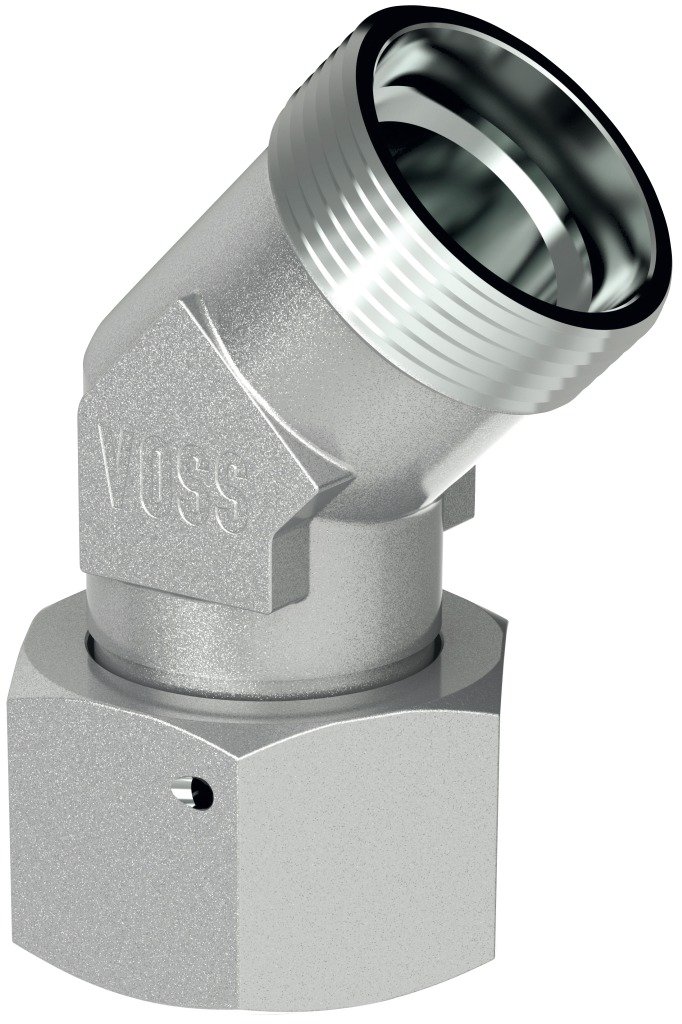 VOSS 1170232058 Einstellbare 45 Grad-Winkelverschraubung, EV 15-L