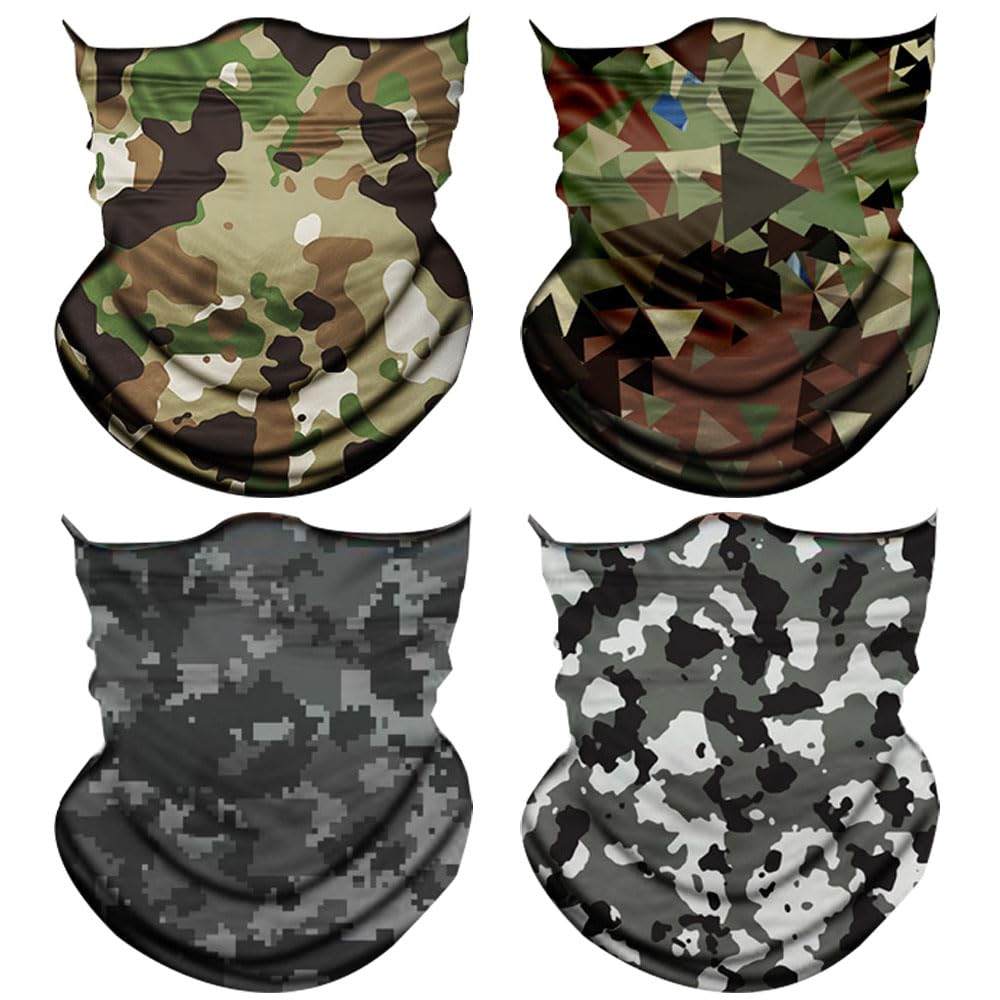 Neck Gaiter Mask,Bandana Gator Face Cover Mask Sun UV Protection,Neck Warmer Balaclava,Tube Face Scarf,Headband for Outdoor
