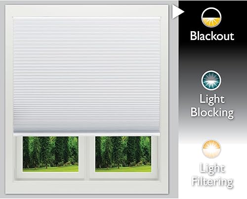 Miniatura 7 de Elevación fácil Embellecedor para el hogar de 916 pulgadas Cortina celular que bloquea el sol sin cordón 3511458