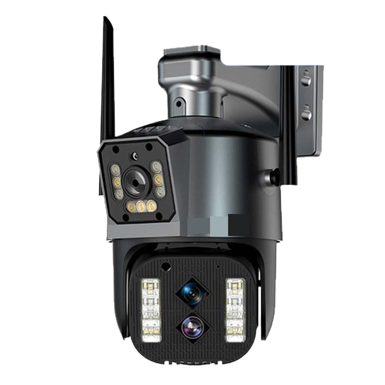 Caméra de sécurité, Caméra extérieure IP 6K 12mp, Trois objectifs, Zoom 10X, PTZ, Suivi Automatique, Protection de sécurité, Surveillance étanche(12MP Add 64G Card)