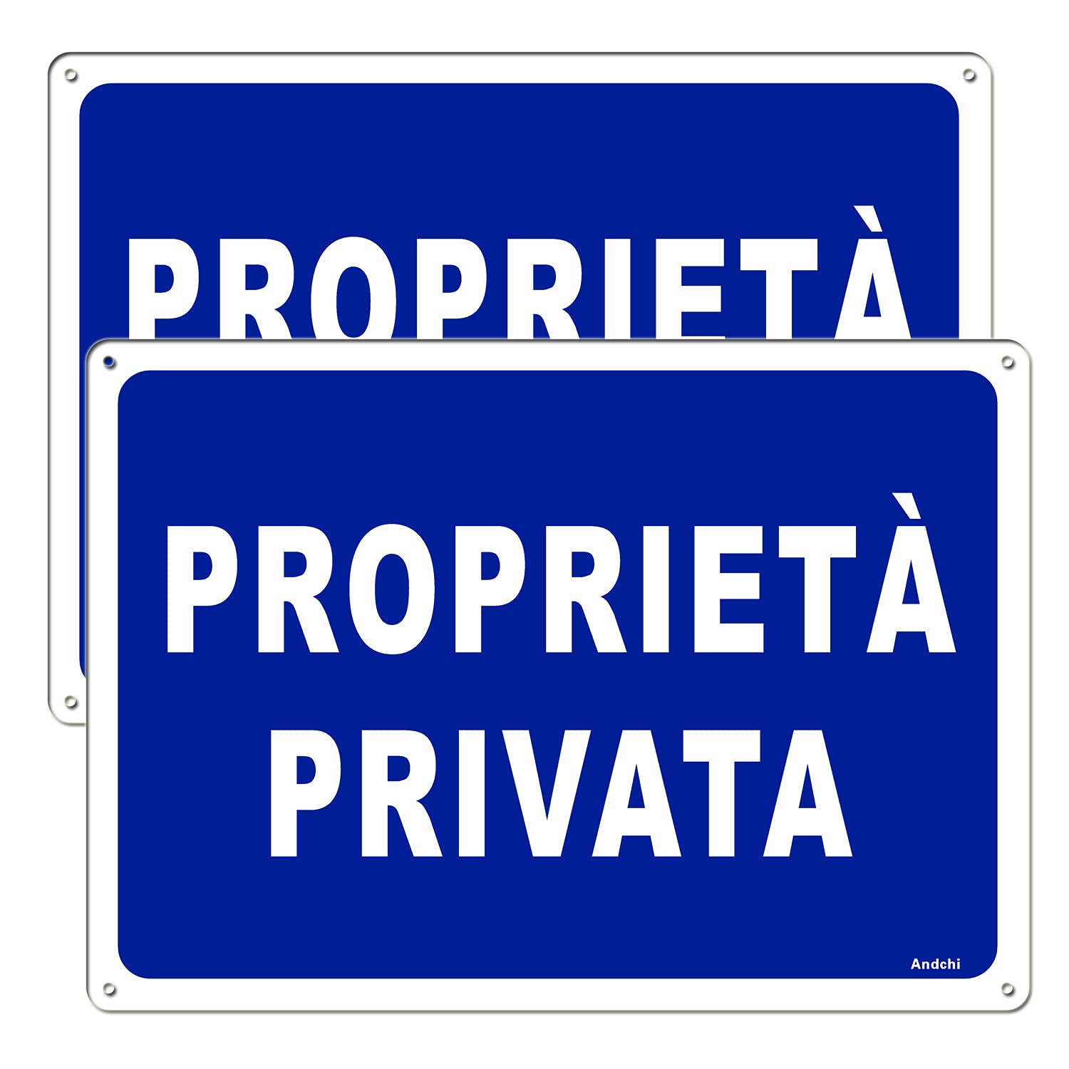 2 pezzi PROPRIETÀ PRIVATA 35 * 25cm Impermeabile e Antiruggine Cartello in Alluminio in Metallo per Giardino, Patio