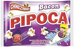 Chinezinho Pipoca Para Micro-Ondas Sabor Bacon 100 Gramas