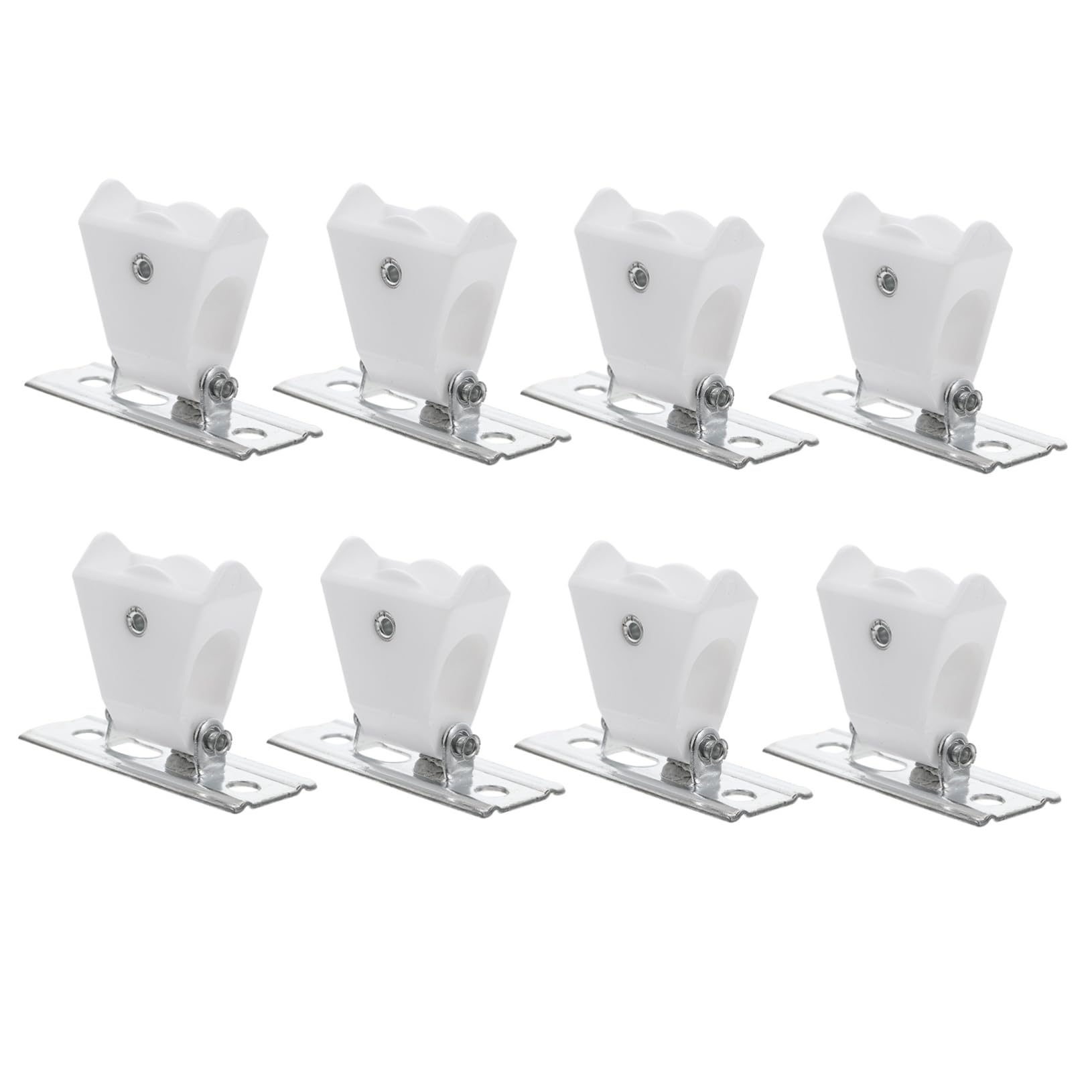 ARTIBETTER 16 pcs Shutter Pulley Roman Blinds Lock Accessories Cord Lock for Roman Blinds Roman Blind Cord Lock Cord Guide Sunblock Curtains Delicate Curtain Cord Lock Iron Shade Window White