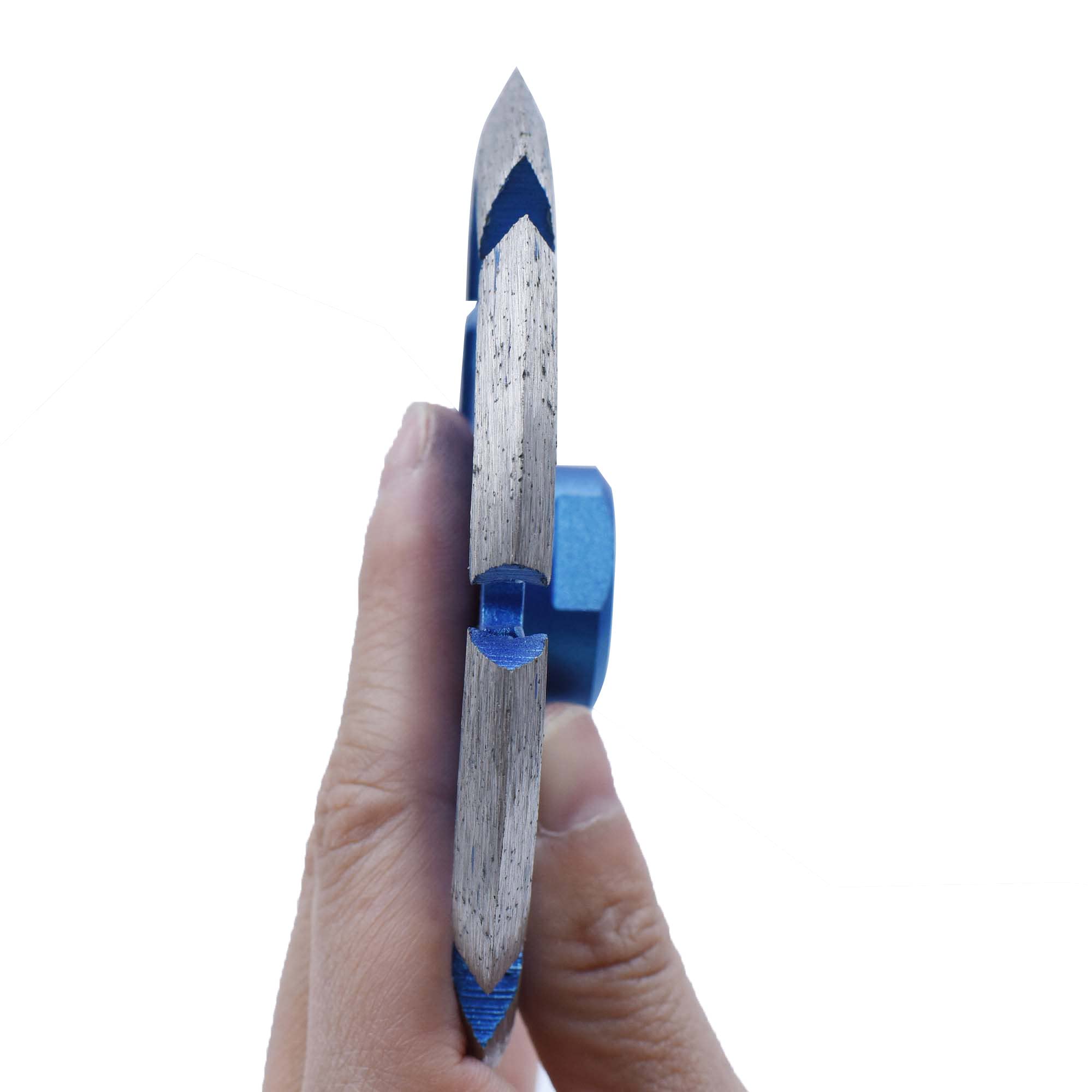 11,4 cm Breite, 1,6 cm Breite, 1,6 cm (5/8 Zoll) 11 Dorn Riss-Chaser-Klinge, Diamant-Mörtelentfernungsklinge für Beton 4,5, Mörtelentfernungsklinge (11,4 x 1 cm)