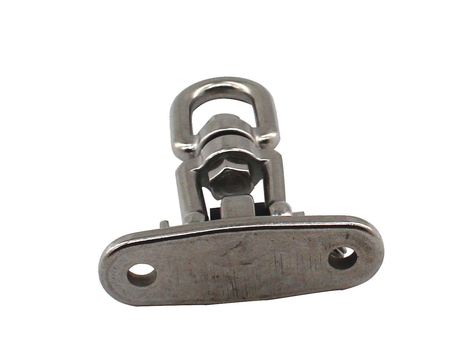 Colgador de columpio de acero inoxidable 304 para hormigón de madera, giratorio de 360°, con hebilla de balanceo resistente, gancho fijo para yoga, paquete de 2