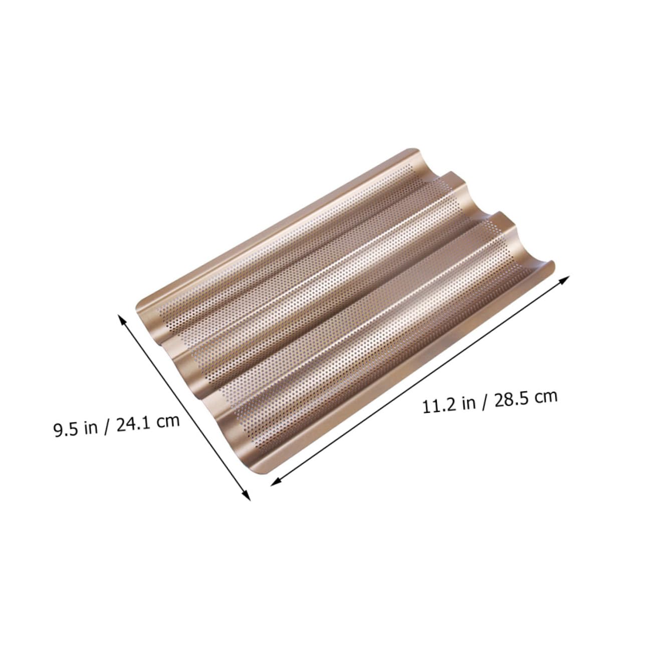 Amosfun Kastenform Zum Brotbacken 3 Schlitze Französische Brotform Gärkorb Für Sauerteigbrot Antihaftbeschichtete Backform Brotbackgeschirr Für Brot