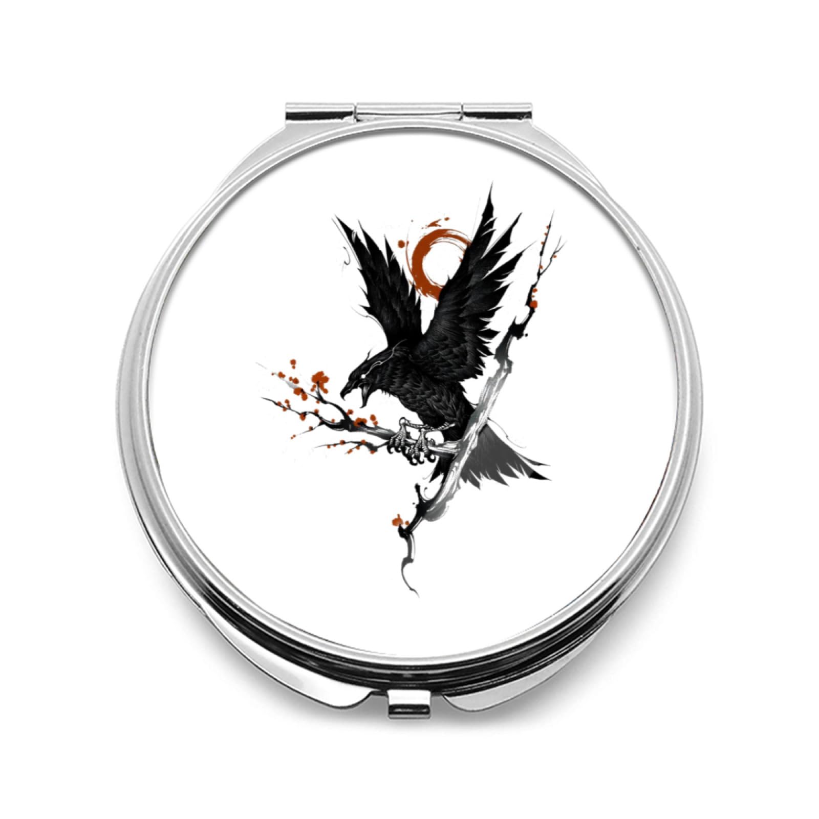 Amazon.co.jp: ミラー 八咫烏 カラス 鳥 鏡 両面コンパクトミラー 両面