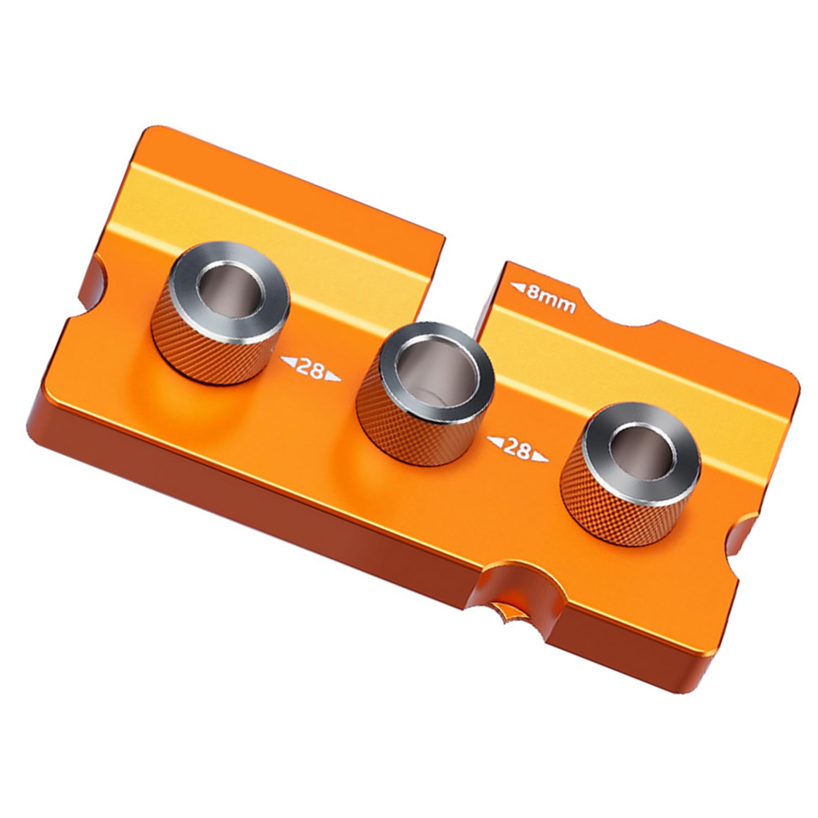 Aluminum Alloy Doweling Jig with Nonslip Bottom Drilling Guide Plate Tool for Stable and Safe Operate Aluminum Drill Guide