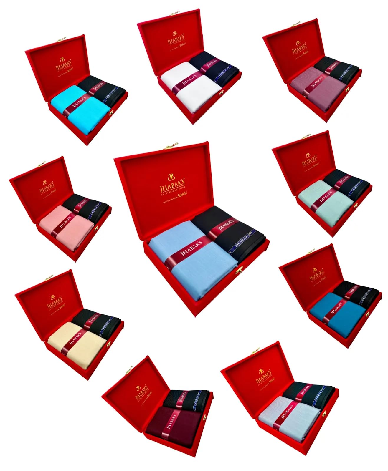 100% Pure Cotton Shirt and Trouser Fabric - 100% Pure Cotton Material - 1.60 Meter Shirt Cloth - 1.30 Meter Pant Piece (Pack of 10)-image-24