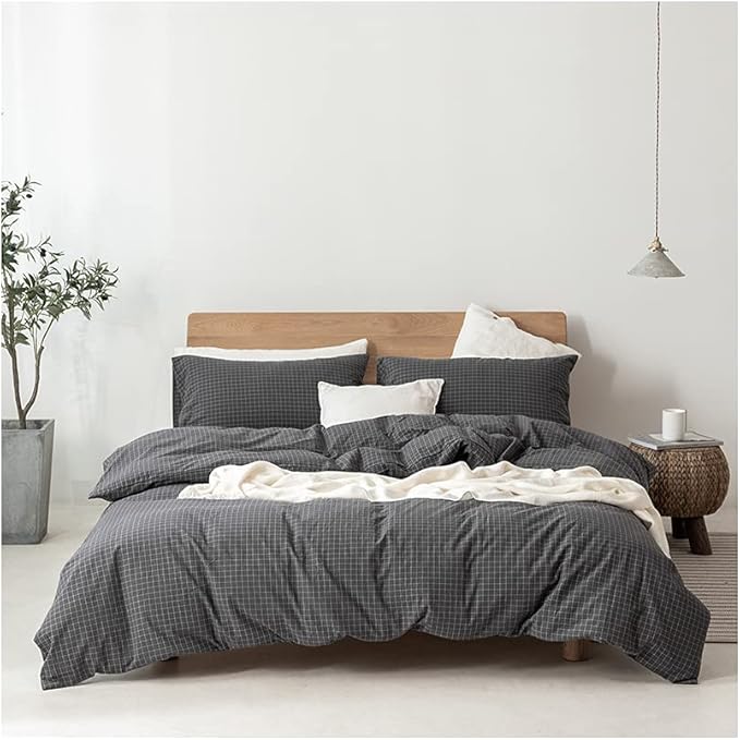 F.Y.Dreams 100 Washed Cotton Duvet Cover for Weighted