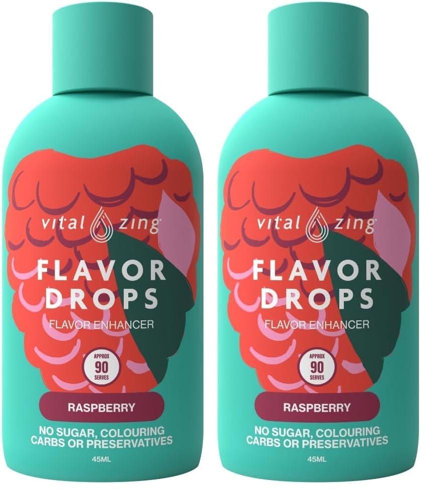 Vital Zing Stevia Raspberry Water Drops 45 ml (Pack of 2)