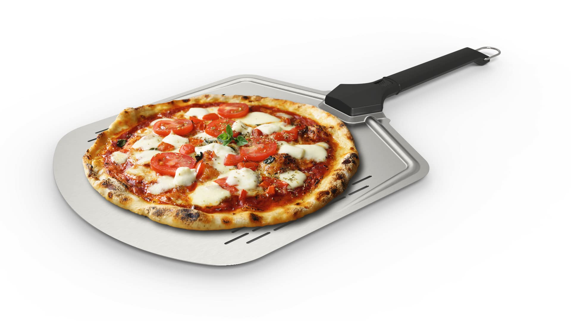 Witt 14"/36CM Perforated Pizza Peel – Ultra Thin Aluminum Peel for Retrieving Pizzas from The Pizza Oven with Ease